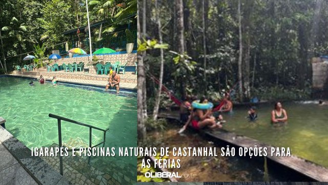 Igarapés e piscinas naturais de Castanhal são opções para as férias