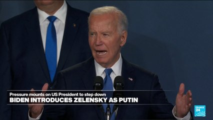 Biden introduces Zelensky as Putin at NATO ceremony, corrects himself. FRANCE 24 English