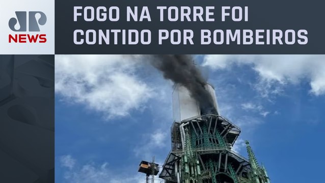 Incêndio atinge catedral de Notre-Dame de Rouen, na França