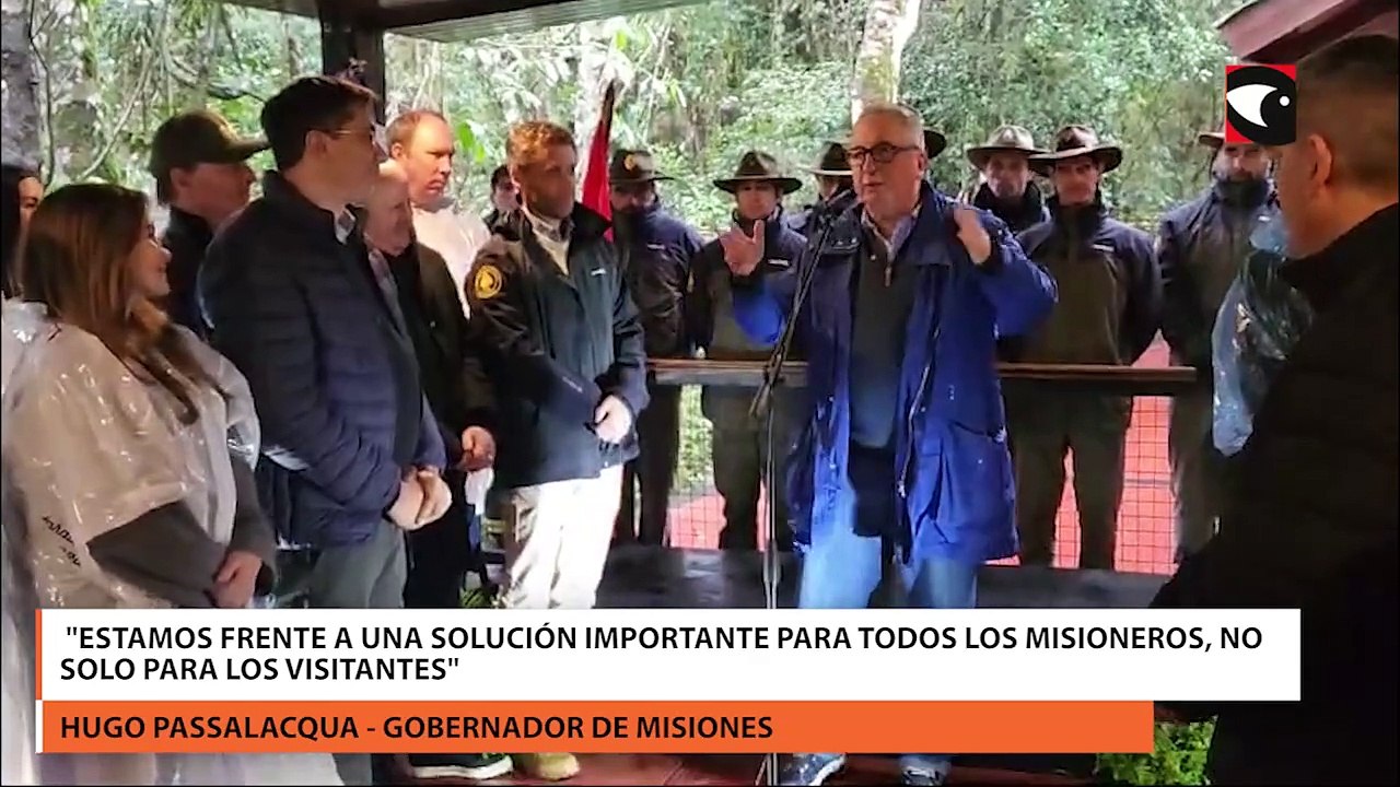 Reapertura del circuito Garganta del Diablo en Iguazú:  "estamos frente a una solución importante para todos los misioneros, no solo para los visitantes" afirmó Passalacqua