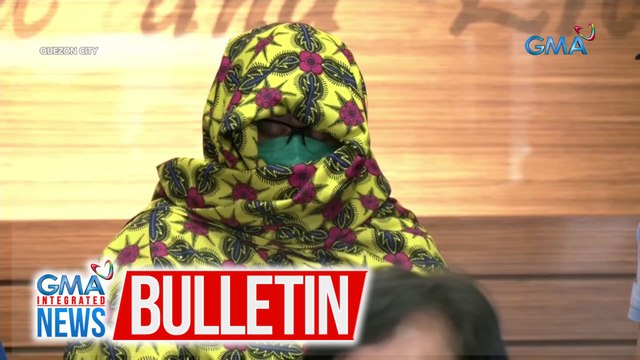 Arestadong si Paulene Canada na isa sa mga kapwa-akusado ni Pastor Apollo Quiboloy, iniharap ng DILG sa media | GMA Integrated News Bulletin