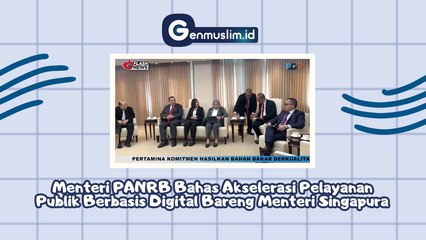 MENPAN RB Bahas Akselerasi Pelayanan Publik Berbasis Digital Bareng Menteri SIngapura