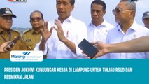 Presiden Jokowi Kunjungan Kerja di Lampung Untuk Tinjau RSUD Dan Resmikan Jalan