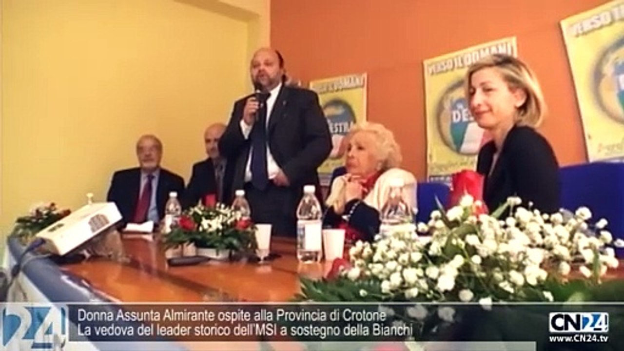 Donna Assunta Almirante ospite alla Provincia d...