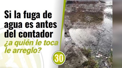 ¡Antes del contador! Fuga de agua potable en Belén