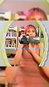 A YouTube clip in 2006 travelling through time from the mirror of her house