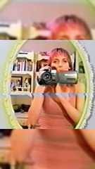 A YouTube clip in 2006 travelling through time from the mirror of her house