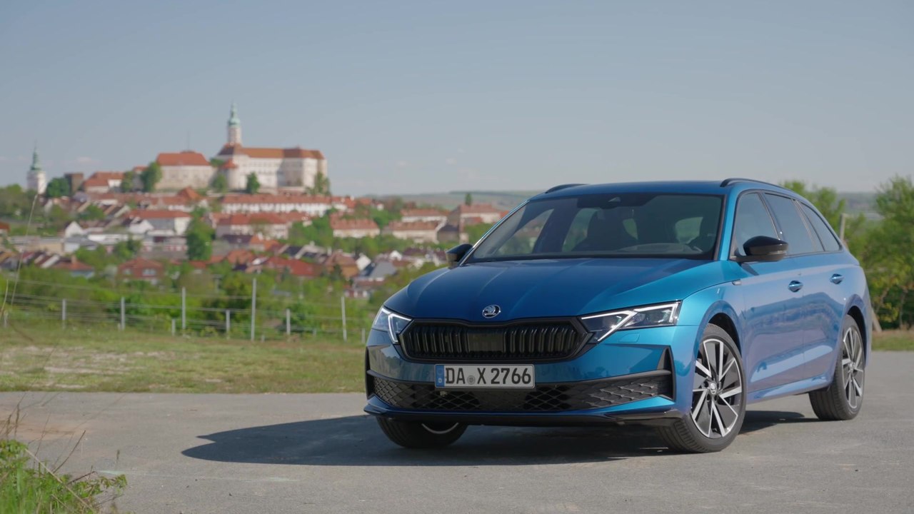 The new Škoda Octavia Sportline Design Preview in Blue - video Dailymotion