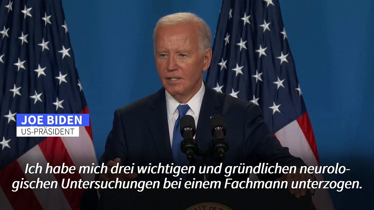 Biden: 'Ich bin gut in Form'