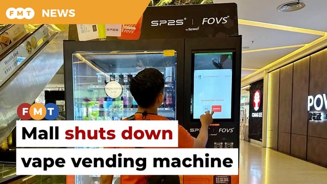 Mall shuts down vape vending machine after health ministry intervention