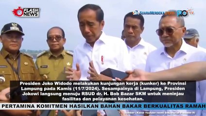 Kunker ke Lampung, Jokowi Dijadwalkan Tinjau RSUD dan Resmikan Jalan