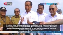 Kunjungan ke Lampung, Jokowi Tinjau RSUD dan Resmikan Jalan