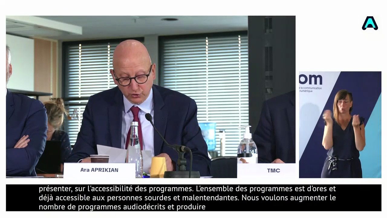 Attribution des fréquences de la télévision numérique terrestre (TNT) : audition du projet "TMC"