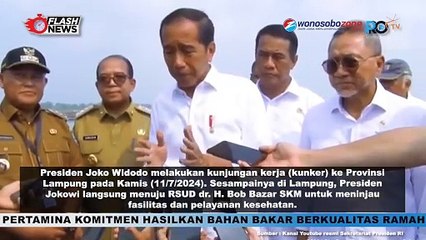 Kunjungan Kerja ke Lampung,  Jokowi Dijadwalkan Tinjau RSUD dan Resmikan Jalan