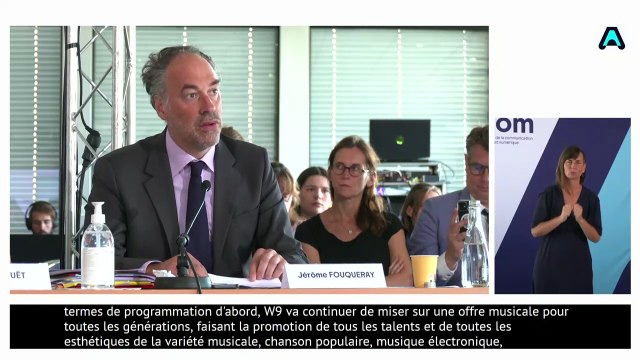 Attribution des fréquences de la télévision numérique terrestre (TNT) : audition du projet W9