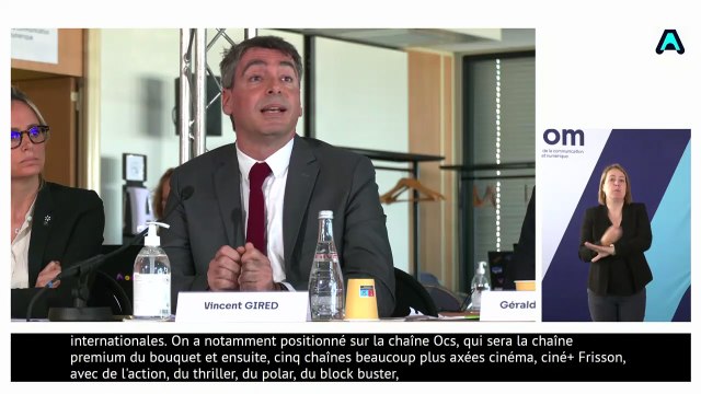 Attribution des fréquences de la télévision numérique terrestre (TNT) : audition du projet Canal + Cinema(s)