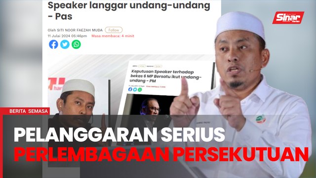 Keputusan Speaker PN mungkin ambil tindakan undang-undang