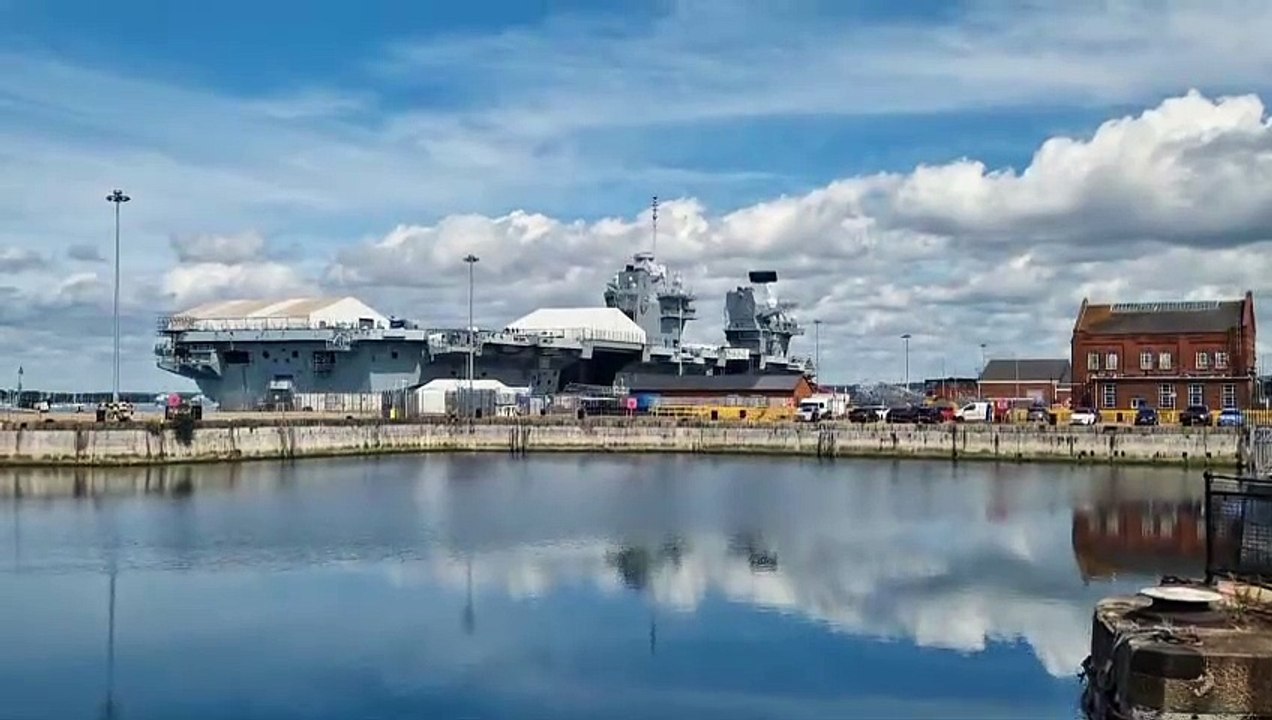 HMS Prince of Wales in Portsmouth