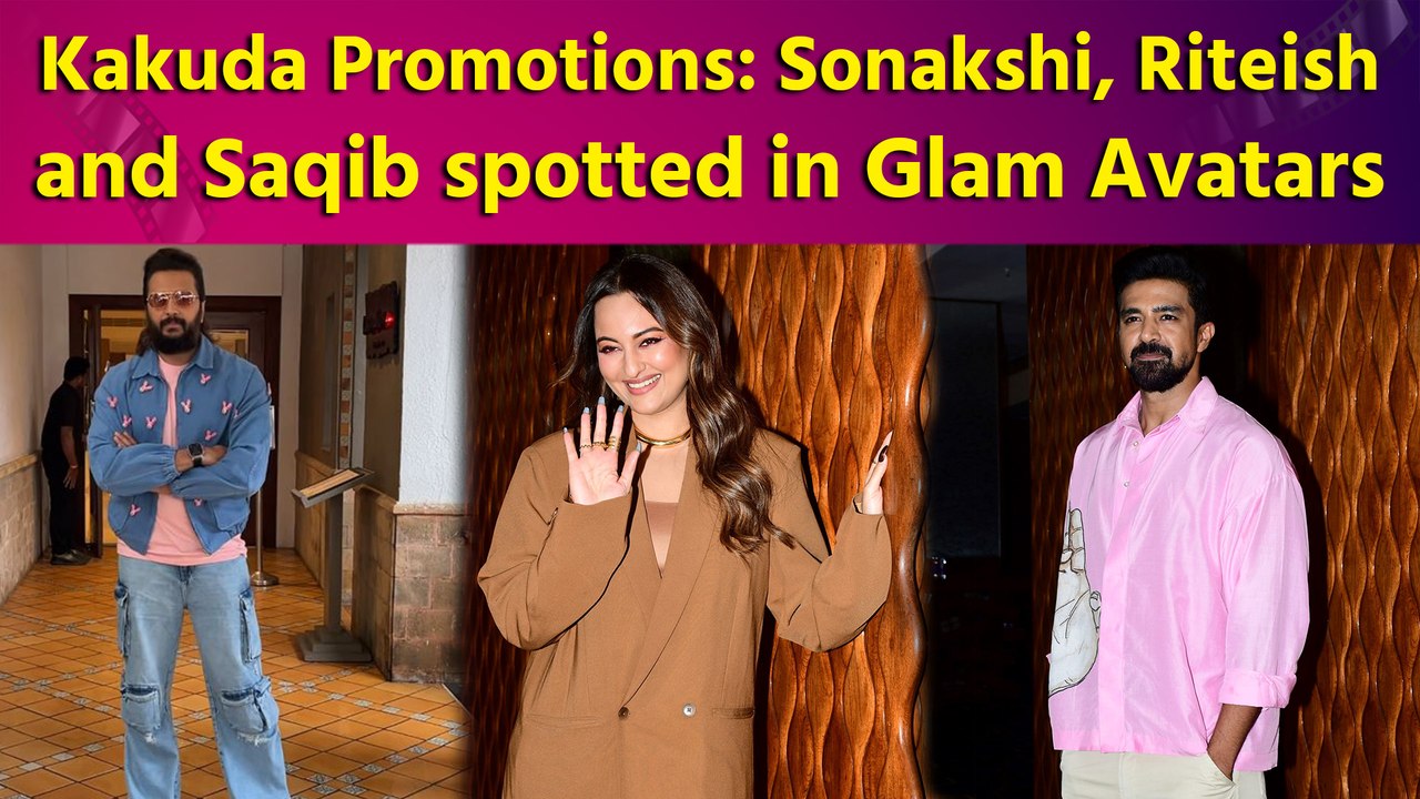 Sonakshi Sinha, Riteish Deshmukh, Saqib snapped promoting their film ‘Kakuda’