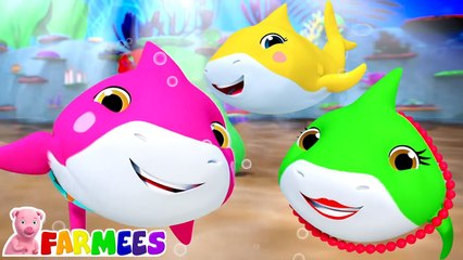 Colorful Baby Shark Song & Dance Music Video for Kids