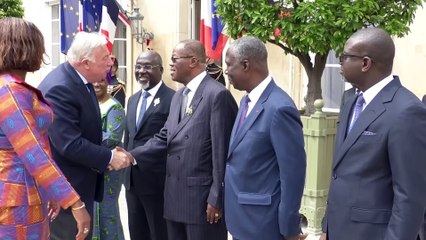 En mission à Paris Kandia échange avec son homologue Français Gérard Larcher au Palais du Luxembourg