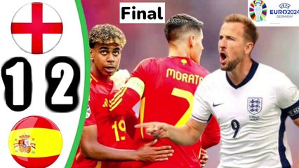 England vs Spain Highlights And Goals July 12,2024