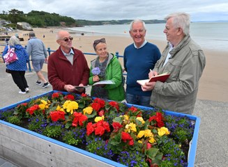 Saundersfoot welcomes 'Wales in Bloom' floral judges