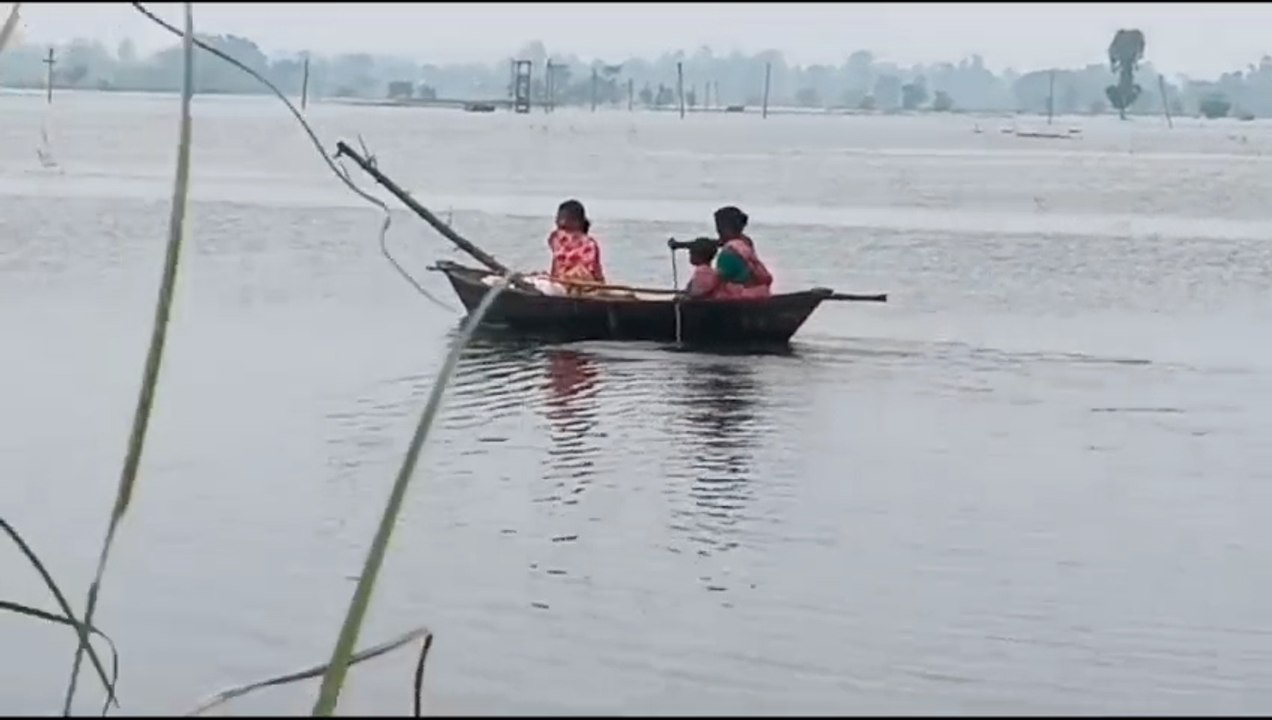 মালদহে বন্যার ভ্রুকুটি! জলমগ্ন ইংরেজ বাজার, পরি...