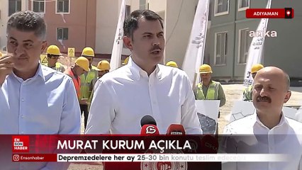 Murat Kurum: Depremzedelere her ay 25-30 bin konutu teslim edeceğiz