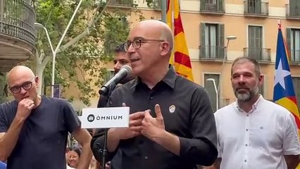 Oriol Soler a l'acte d'Òmnium Cultural