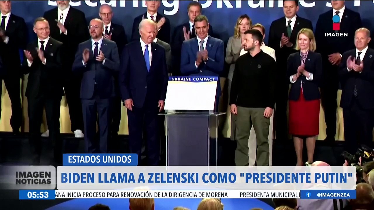 Joe Biden llama "presidente Putin" a Volodímir Zelenski