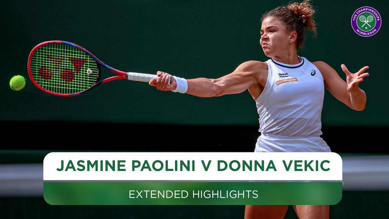 Jasmine Paolini vs Donna Vekic (2-6, 6-4, 7-6) | Wimbledon 2024 | Semifinal