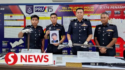 下载视频: Cops nab man for convenience store robberies in Penampang, one still at large