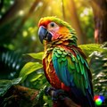 Best Video for a Parrot | Roma and Dian Parrot View in a Lush Garden | Beautiful Parrot View