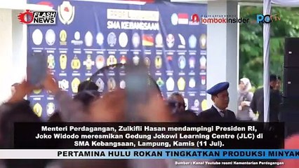 MENDAG ZULKIFLI HASAN RESMIKAN JOKOWI LEARNING CENTRE (JLC) DI SMA KEBANGSAAN, LAMPUNG
