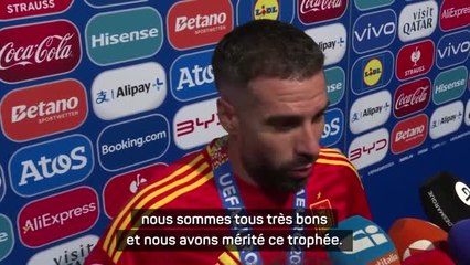 Espagne - Carvajal : "Nous sommes tous très bons et nous avons mérité ce trophée"
