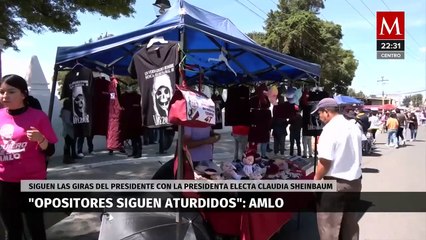AMLO y Sheinbaum enfatizan la continuidad del movimiento en su gira por Puebla, Hidalgo y Tlaxcala