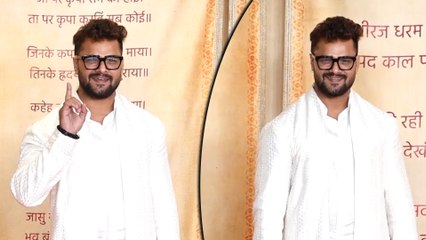 Anant Ambani & Radhika Mangal Utsav Ceremony: भोजपुरी स्टार Khesari Lal Yadav का दिखा ट्रेडिशनल लुक