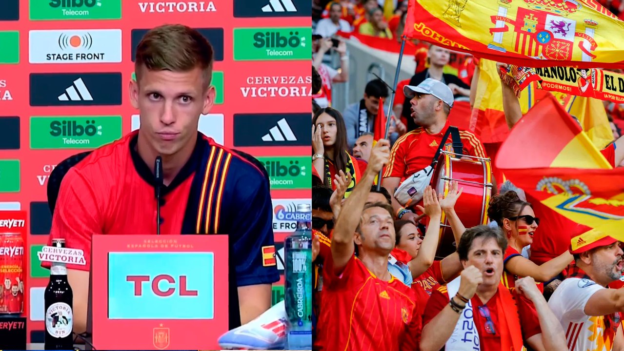 Dani Olmo: Impresionado de la cantidad de aficiónados que habrán en la final, "No lo sabía que iban a haber 11.000 españoles".