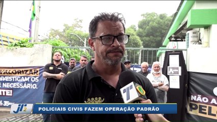 Policiais civis fazem operação padrão nesta quinta-feira