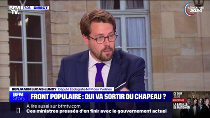Benjamin Lucas-Lundy(NFP): "Quand on perd les élections, on quitte le pouvoir"