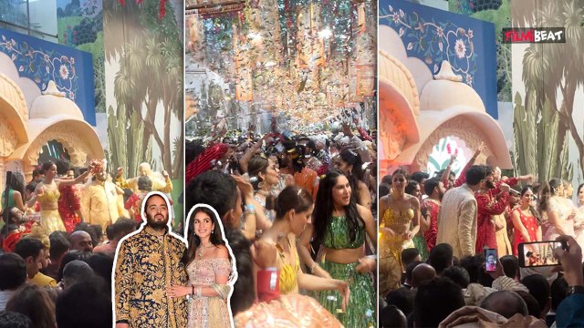 Anant Ambani-Radhika Wedding Live: Groom Anant and Family Dances with Bollywood Celebs| Inside Video