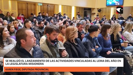 Se realizó el lanzamiento de las actividades vinculadas al lema del año en la legislatura misionera