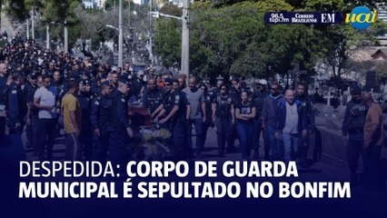 Corpo de guarda municipal é sepultado em Belo Horizonte