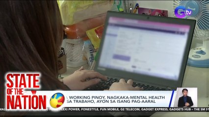 87% ng mga working pinoy, nagkaka-mental health issue dahil sa trabaho, ayon sa isang pag-aaral | SONA