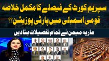 Supreme Court announces reserved seats case verdict | Number Game in NA | Maria Memon Analysis