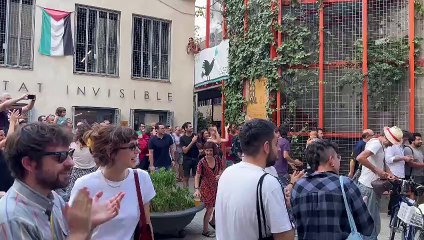 Jesús Rodríguez, en l'arribada a la seu de la Directa