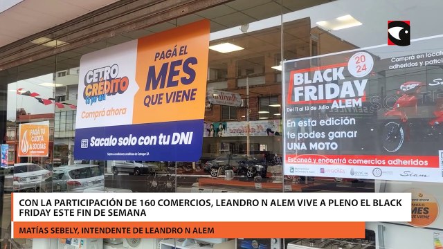 Con la participación de 160 comercios, Leandro N Alem vive a pleno el Black Friday este fin de semana
