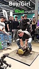 "Girls vs. Boys heavyweight competition"