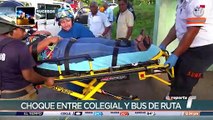 Accidente en La Sonadora en Penonomé deja varios estudiantes heridos